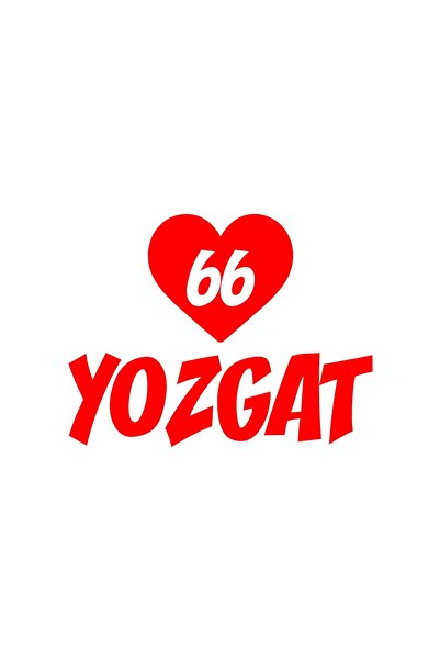 Reysa Tasarım ملصق سيارة على شكل قلب 66 يوزغات مقاس 17x17 سم باللون الأحمر