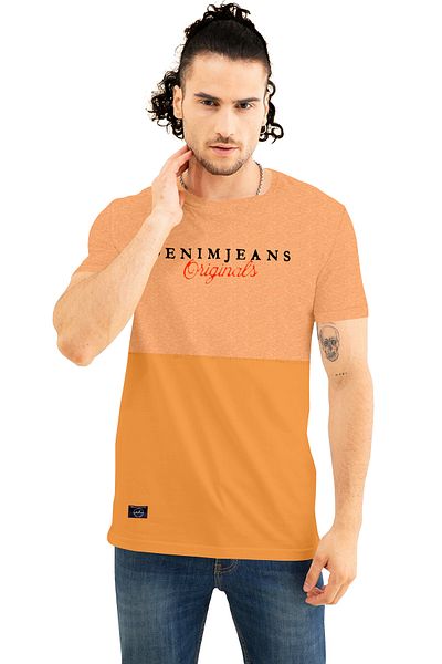 COLOR HUNT 100% Cotton Mens Crew Neck T- Shirt with Treding Prints