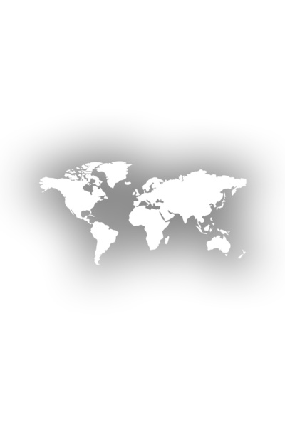 Reysa Tasarım World Map Car Sticker 17X17 cm White