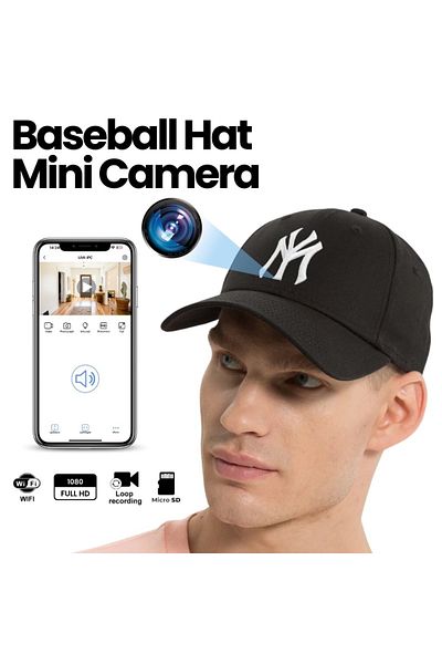 iUni Mini Camera Cap iUni H15, Wi-Fi, 16GB, Full HD, Live View on Phone