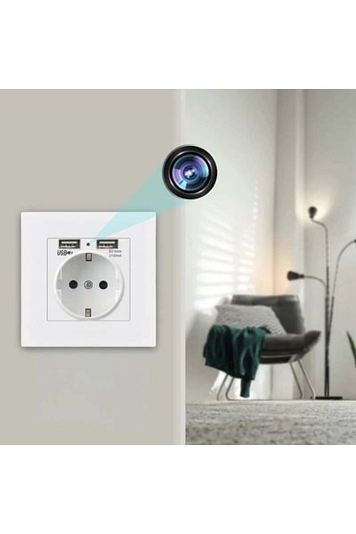 iUni Mini Camera Socket iUni PR1, Wi-Fi, 32GB, Full HD, 2 USB-A ports