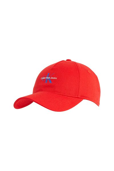 Calvin Klein Men Red Alert Mono Logo 5 Panel Cap