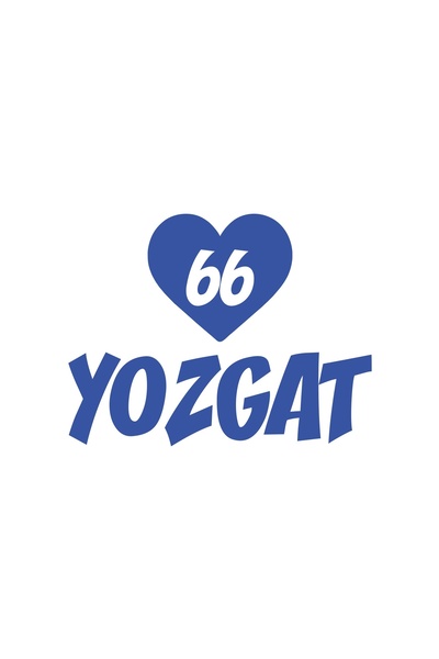 Reysa Tasarım Hearted 66 Yozgat Car Sticker 17X17 cm Blue