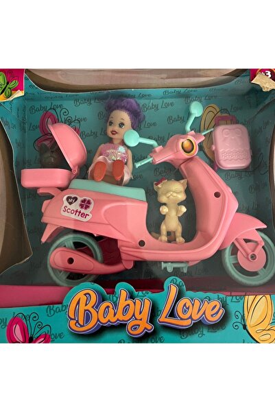 mavi su dünyası Baby Love Kedili Motorsiklet Oyun Takımı