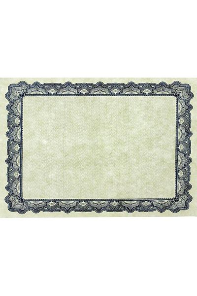 Roco A4 Certificate Paper – Parchment Cream/Blue