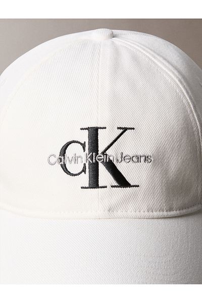 Calvin Klein Calvin Klein Men Bright White Monologo Embroidery Cap