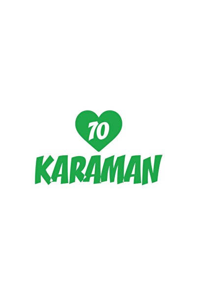Reysa Tasarım ملصق سيارة كارمان على شكل قلب 70 مقاس 17x17 سم أخضر