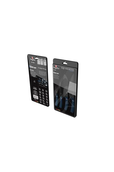 Berlinger Haus 4-piece non-stick knife set Aquamarine Metallic Line