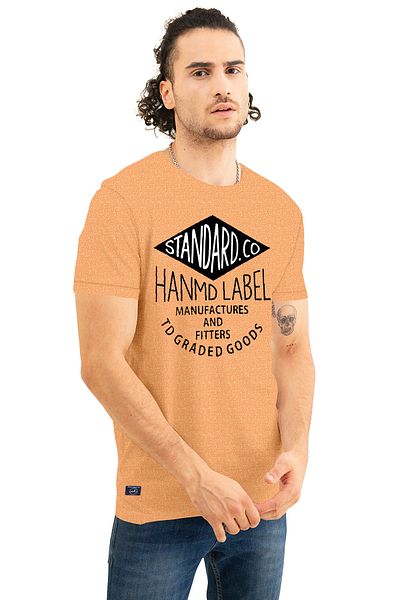 COLOR HUNT 100% Cotton Mens Crew Neck T- Shirt with Treding Prints