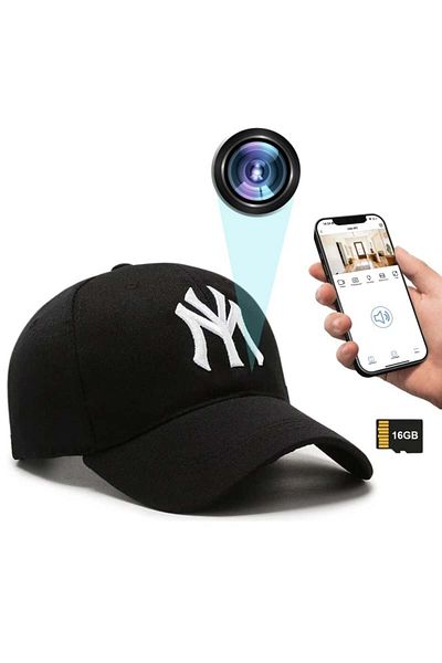 iUni Mini Camera Cap iUni H15, Wi-Fi, 16GB, Full HD, Live View on Phone
