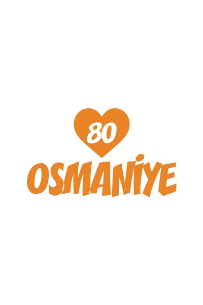 Reysa Tasarım ملصق سيارة قلب 80 عثماني مقاس 17x17 سم برتقالي