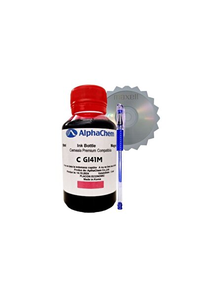 alphachem Canon GI41 Compatible Ink Bottle Set ( 1x100ml Magenta) 1pc Cdr Max...
