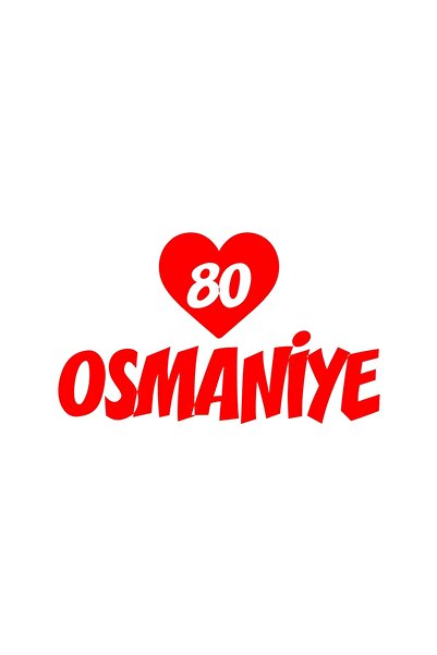Reysa Tasarım ملصق سيارة قلب 80 عثماني مقاس 17x17 سم أحمر