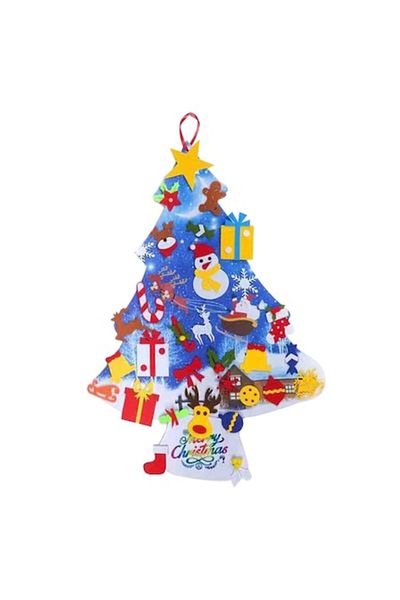 OEM Handmade Felt Christmas Tree, 70 x 103cm, Multicolor