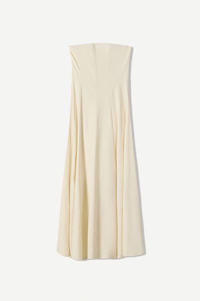 Bershka Bandeau neckline midi dress
