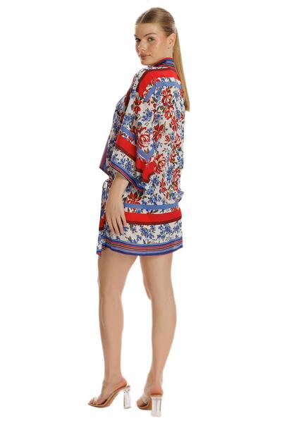 ZEKİ Clever Salvia Patterned Dress