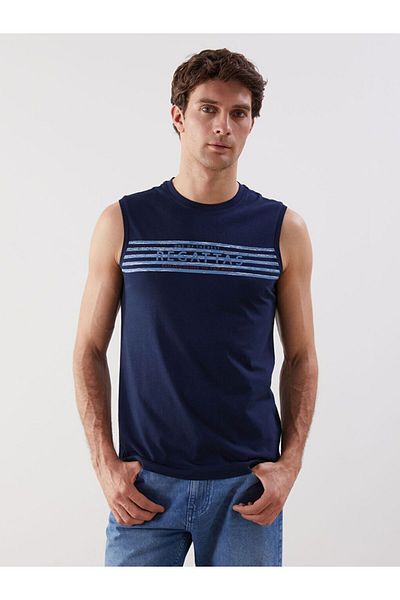 LC Waikiki LCWAIKIKI Classic Crew Neck Printed Men's Sleeveless T-Shirt