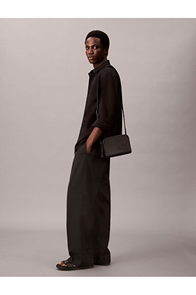 Calvin Klein Men Black Sculpted Impression Handbag