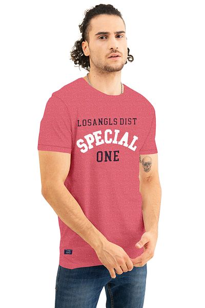 COLOR HUNT 100% Cotton Mens Crew Neck T- Shirt with Treding Prints