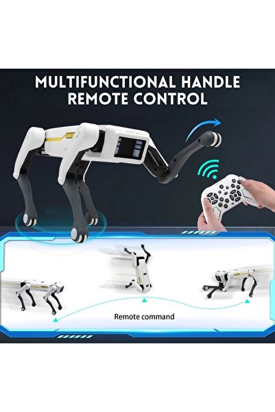 iUni Câine robot inteligent 8002, telecomandă, aplicație, comenzi vocale, programabil, peste 25 de funcții