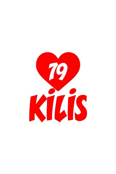 Reysa Tasarım ملصق سيارة كالي 79 كيليس باللون الأحمر مقاس 17 × 17 سم