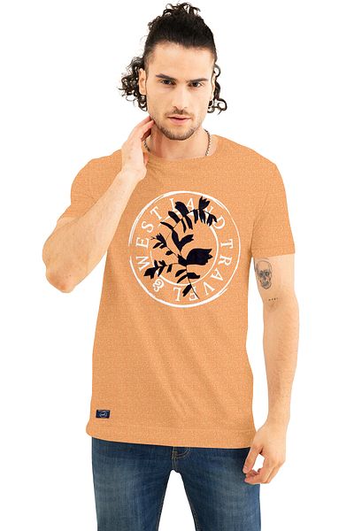 COLOR HUNT 100% Cotton Mens Crew Neck T- Shirt with Treding Prints