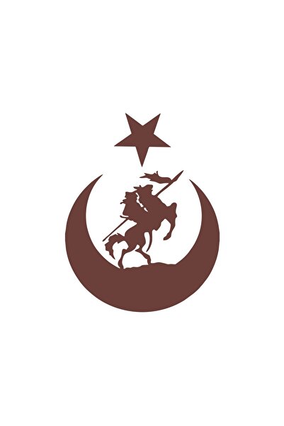 Reysa Tasarım ملصق سيارة بعلم تركيا من طراز فانجر آند مون ستار مقاس 17 × 17 س...