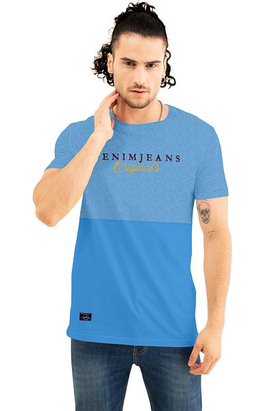 COLOR HUNT 100% Cotton Mens Crew Neck T- Shirt with Treding Prints