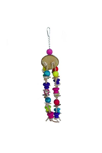merland benvecocuk Natural wooden bird toy 35 cm