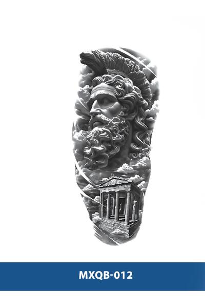 Attach MXQB-012 ORTA BOY ZEUS VE TAPINAGI DESEN GEÇİCİ DÖVME-TATTO