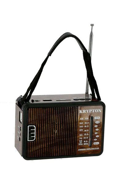 KRYPTON Portable Radio With Excellent Sound Quality, 8 Bands, Bt/usb/sd/bt, Rechargeable, Lightweight