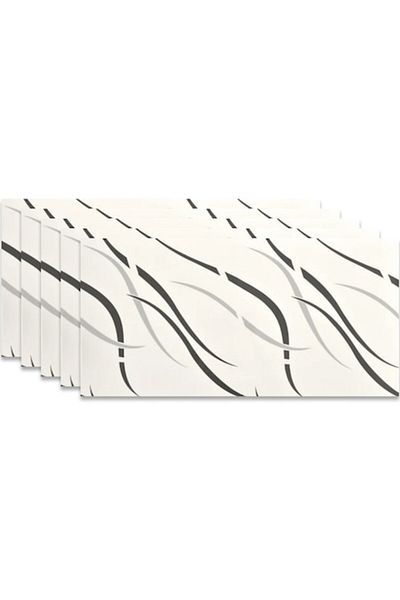 HOZRO Set 10 x Placi imitatie Marmura autoadezive HOZRO, Model abstract, pentru pereti