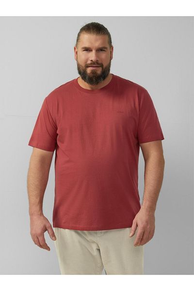 s.Oliver Big Sizes Men's Big Size T-shirt With Scoop Neck, Regular Fit