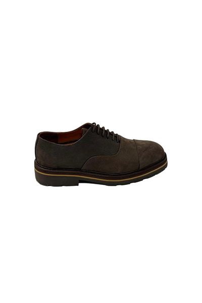 CLASS WOOD Classwood 19886 High Sole Genuine Leather Men's Classic Shoes Nubuck Brown