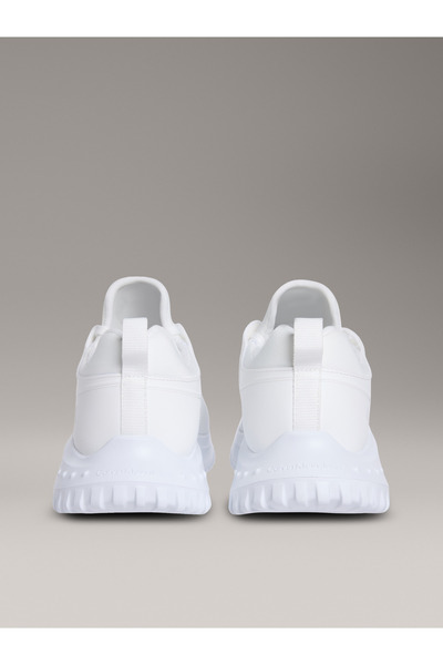 Calvin Klein Women Triple Bright White Eva Runner Sock Mg Low Top Sneakers