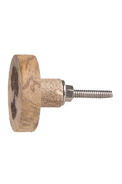 Clayre & Eef Set 4 butoni mobilier lemn maro 4x4 cm