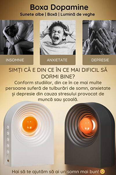 clickzu Bluetooth Speaker & White Noise Machine, 8 White Noises, 4 Types Of Night Light,