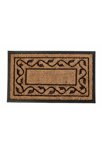 Bizzotto Entrance mat coconut fiber brown black Kirin 45x75 cm