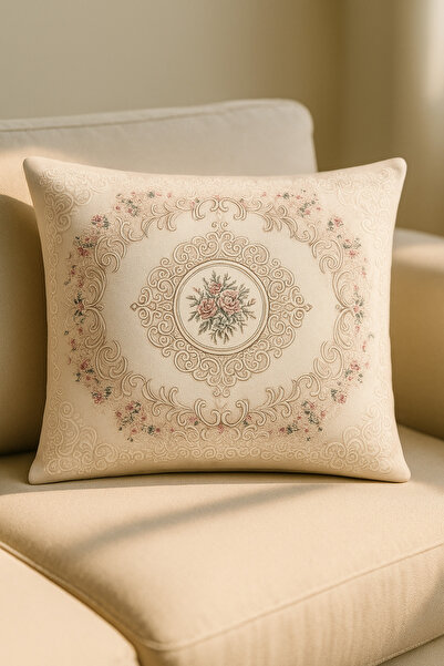 HİG HOME Βίντατζ Φλοράλ Θήκη διακοσμητικού μαξιλαριού – Κλασικό Τριαντάφυλλο ...