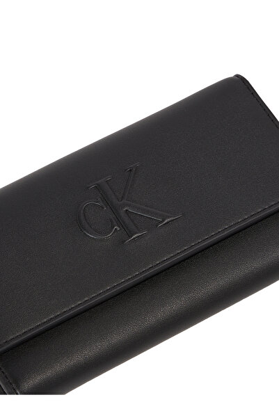 Calvin Klein Calvin Klein Women Black Sculpted Long Fold Wallet
