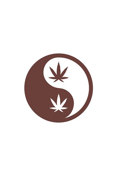 Reysa Tasarım Ying Yang Car Sticker 17X17 cm Brown