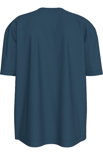 Calvin Klein Men Blue Jean Micro Monolog Short Sleeve T-Shirt