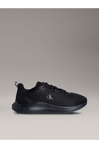 Calvin Klein Men Triple Black Eva Runner Mix Mesh Low Top Sneakers
