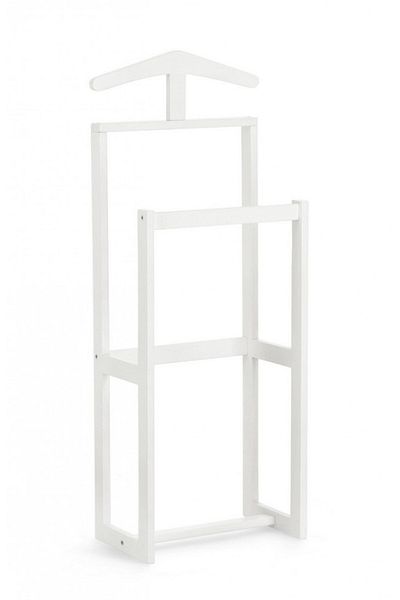 Bizzotto White Wooden Clothes Rack Daiki 40x24x106 cm