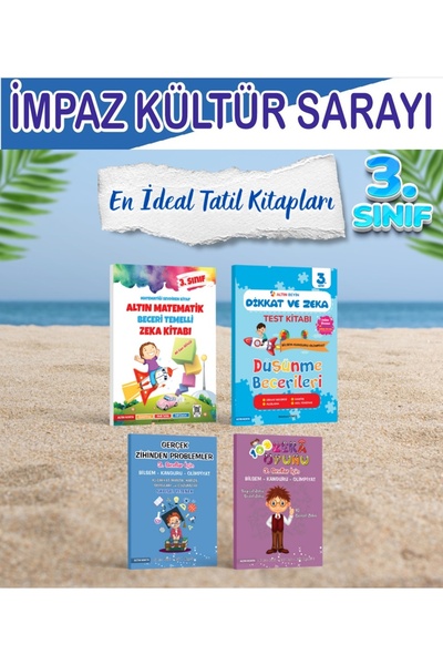 Altın Nokta Yayınevi 3.SINIF YAZ TATİLİ ZEKÂ KİTAPLARI