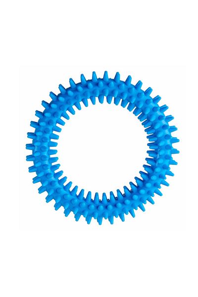 Ropet Dog dental toy, toothed rubber ring, 10cm, Blue, Ropet