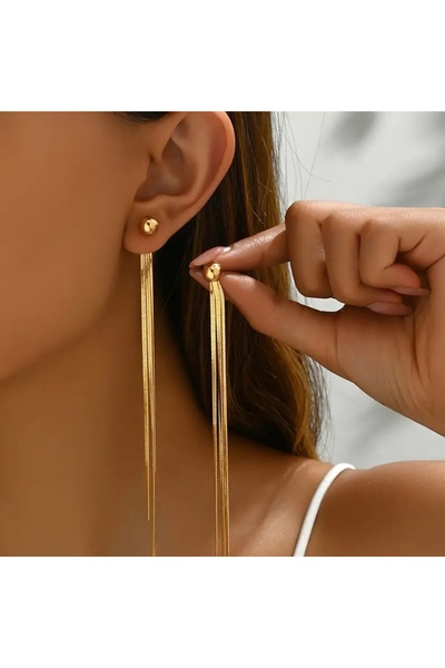 SEVAS GOLD Women's Gold Color Dangle Bulk Earrings