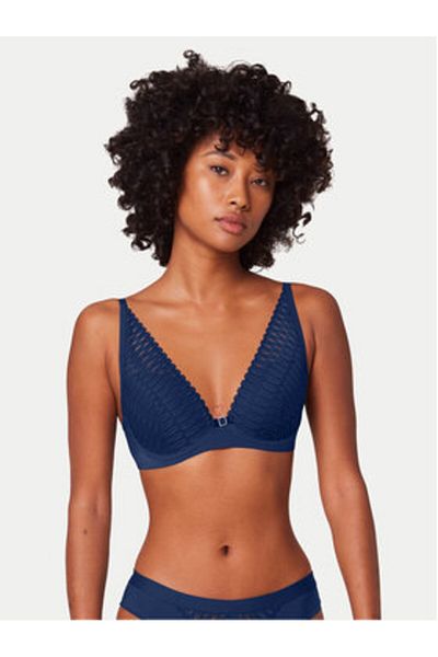 Triumph Women's Bralette Bra 10216460 AURA SPOTLIGHT T WP Blue