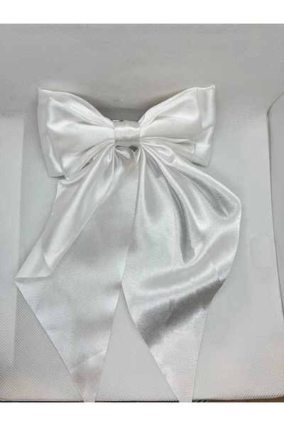 Çınar Aksesuar Large Size Satin Bow Buckle Hair Accessory