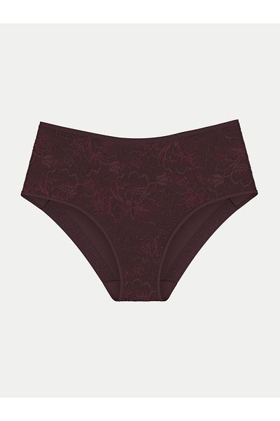 Triumph Women's Classic High Waist Briefs 10216997 Burgundy
